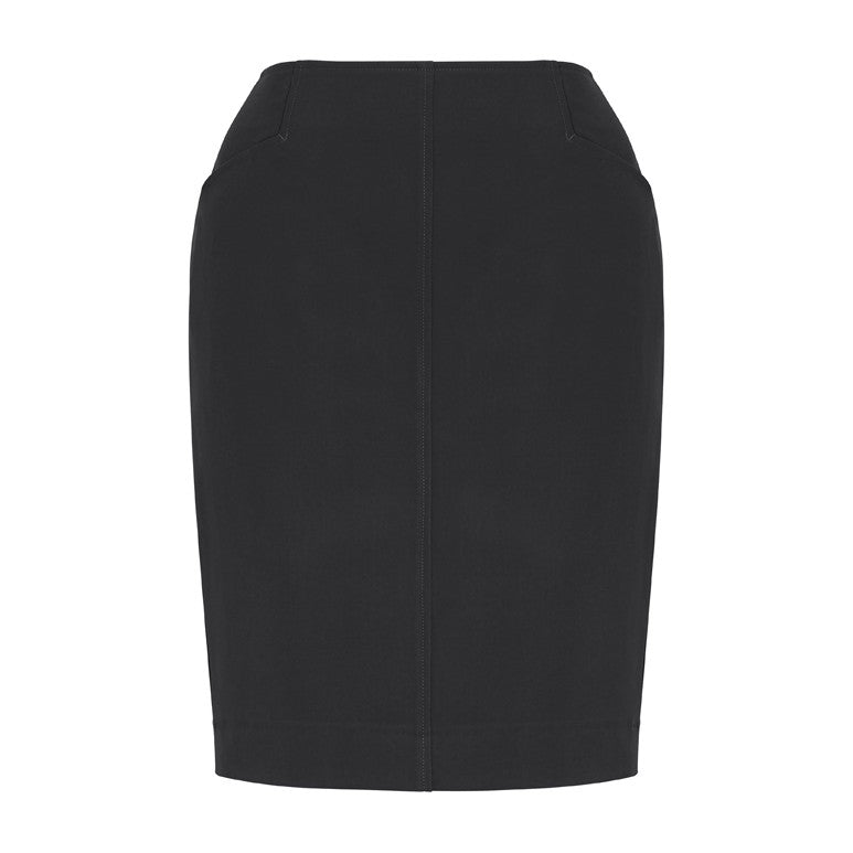 Biz Corporates Siena Womens Bandless Pencil Skirt 20717, worn by model