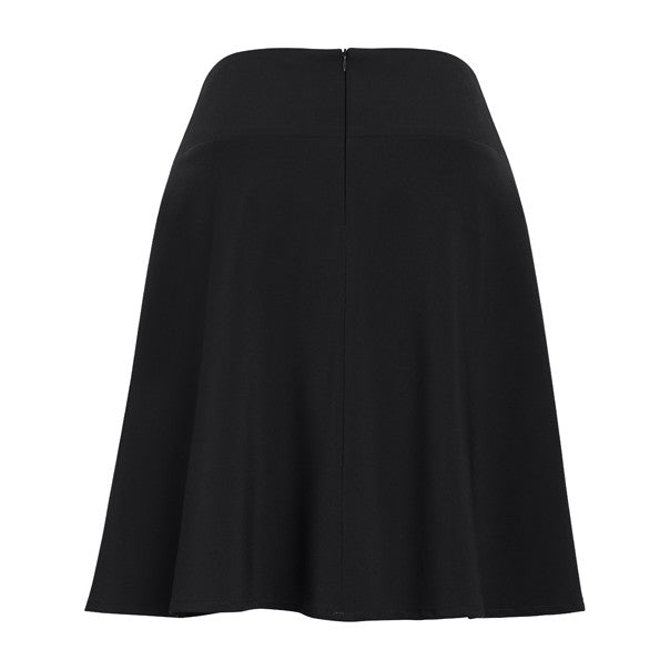 Biz Corporates Siena Womens Bandless Flared Skirt 20718 in Black, view 2