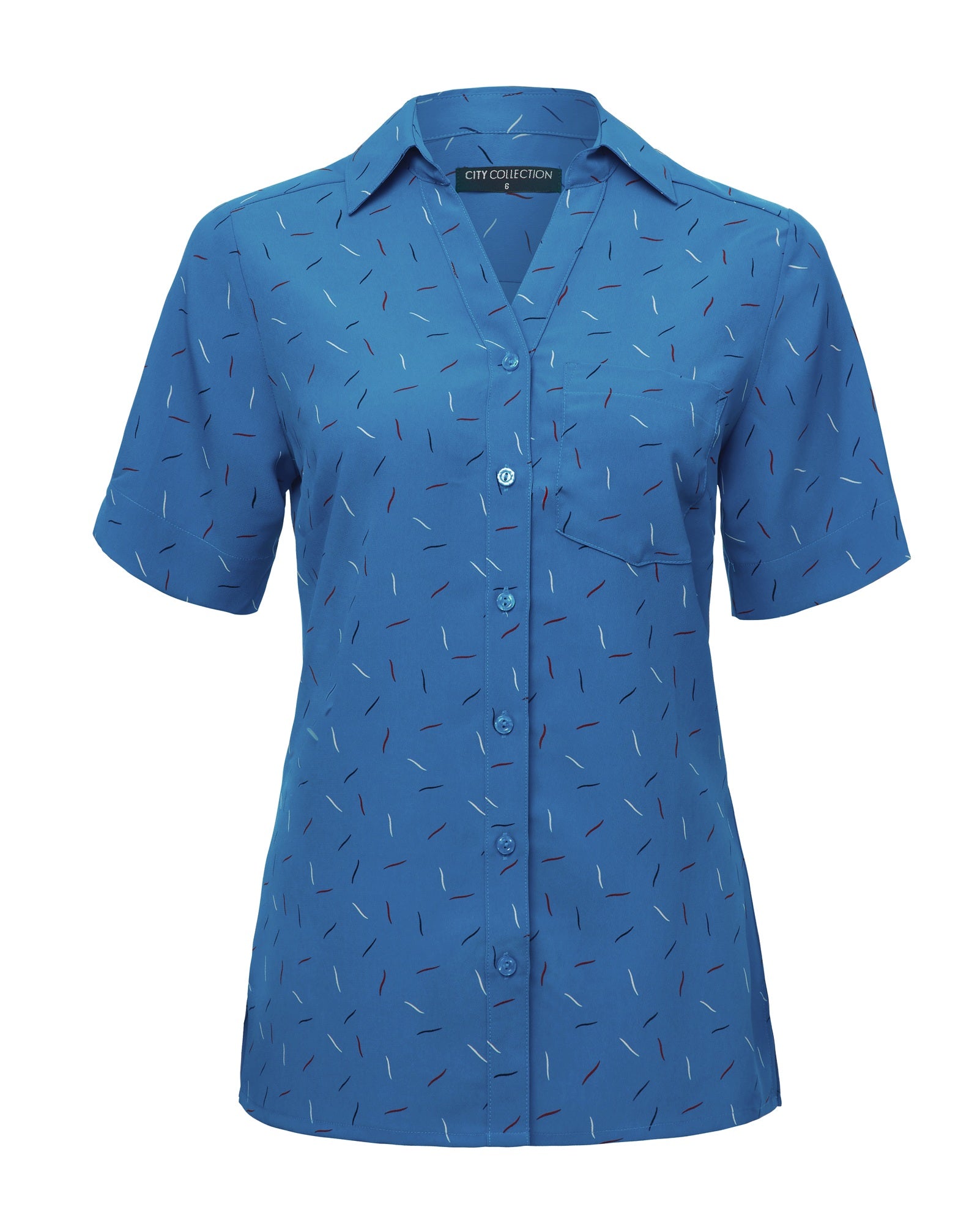 City Collection Drift Print Short Sleeve Shirt