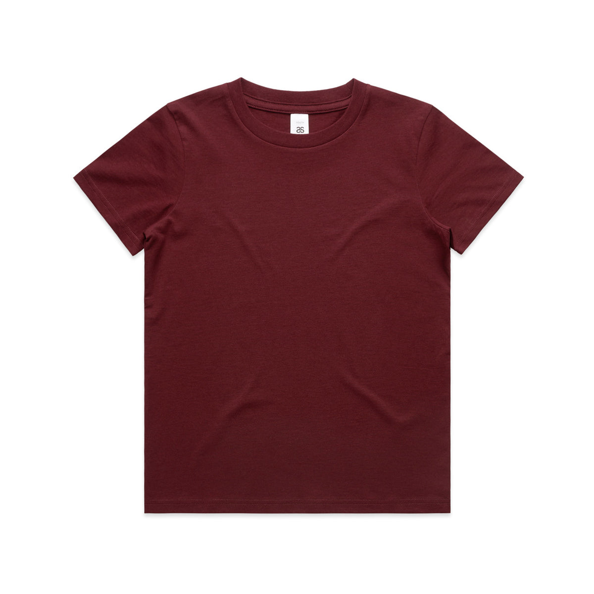 AS Colour Kids Staple Tee 3005 in Burgundy