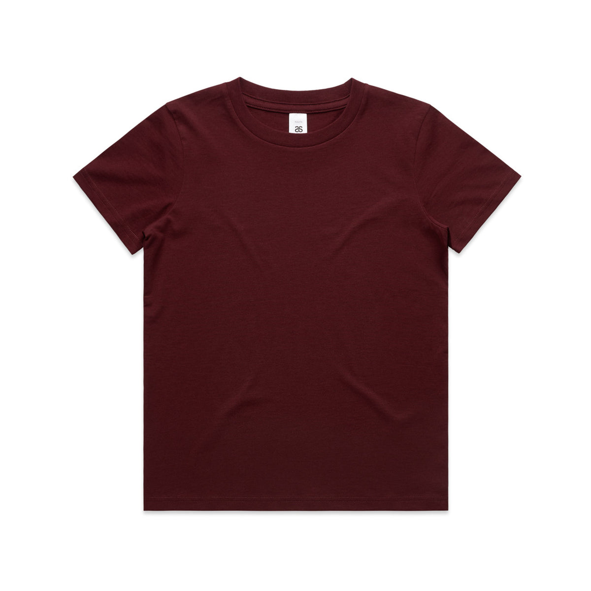 AS Colour Youth Staple Tee 3006 in Burgundy