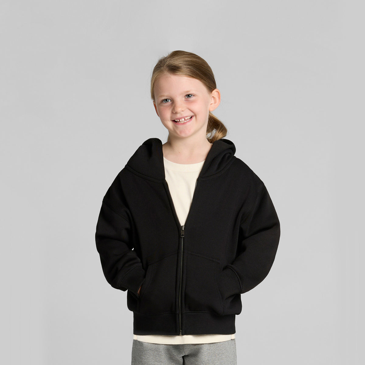 AS Colour Kids Relax Zip Hood 3038, back view