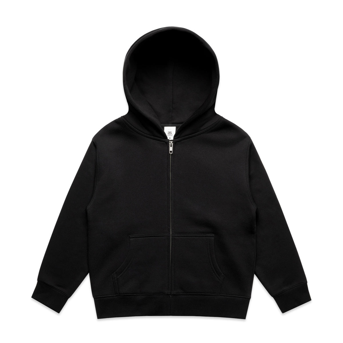 AS Colour Kids Relax Zip Hood 3038 in Black