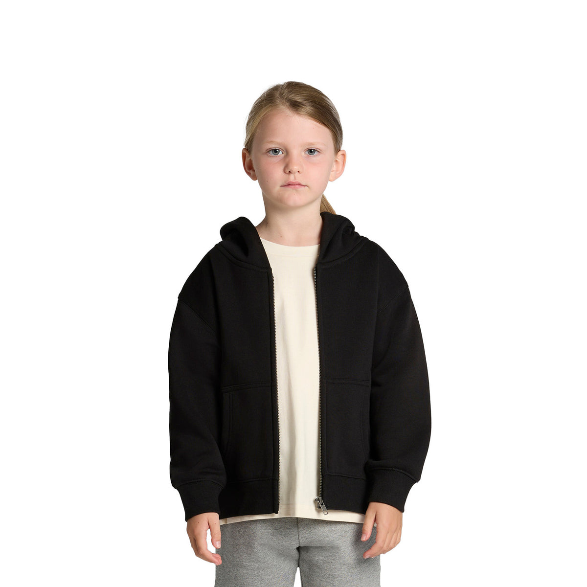 AS Colour Kids Relax Zip Hood 3038, front view