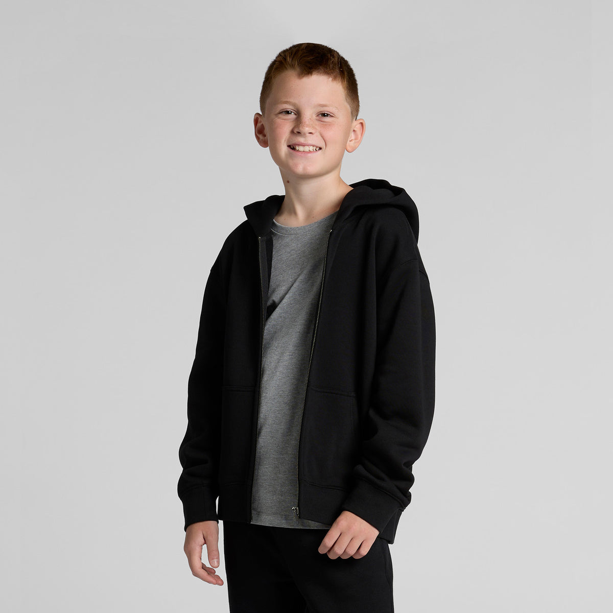 AS Colour Youth Relax Zip Hood 3039, back view