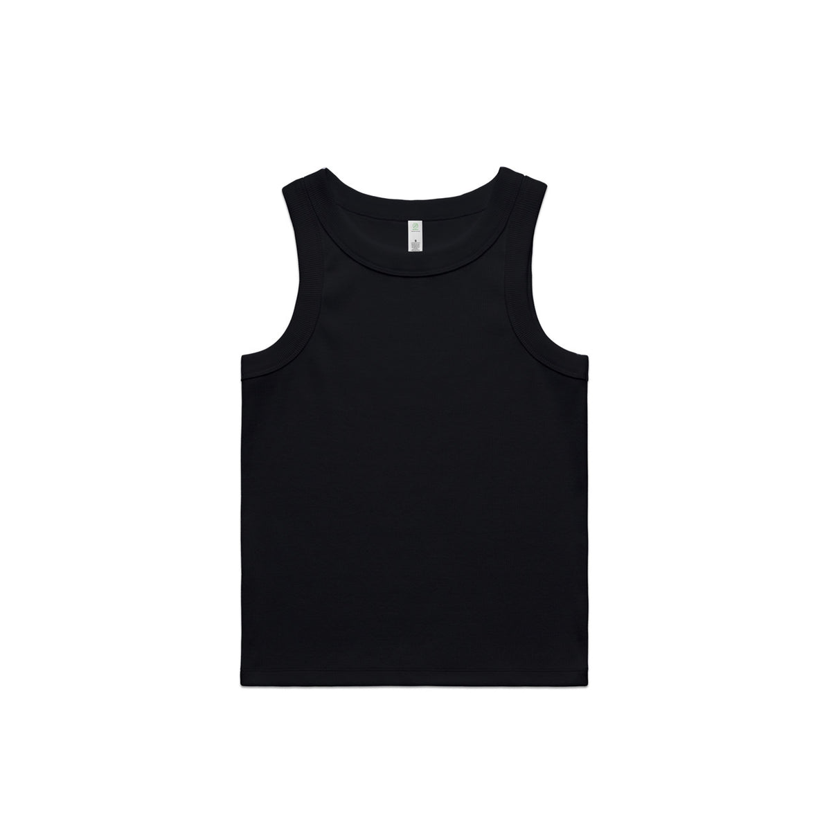 AS Colour Womens Organic Rib Tank 4063G in Black