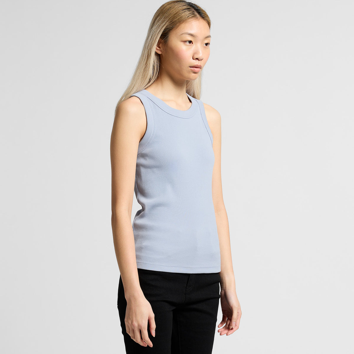 AS Colour Womens Organic Rib Tank 4063G, turned view