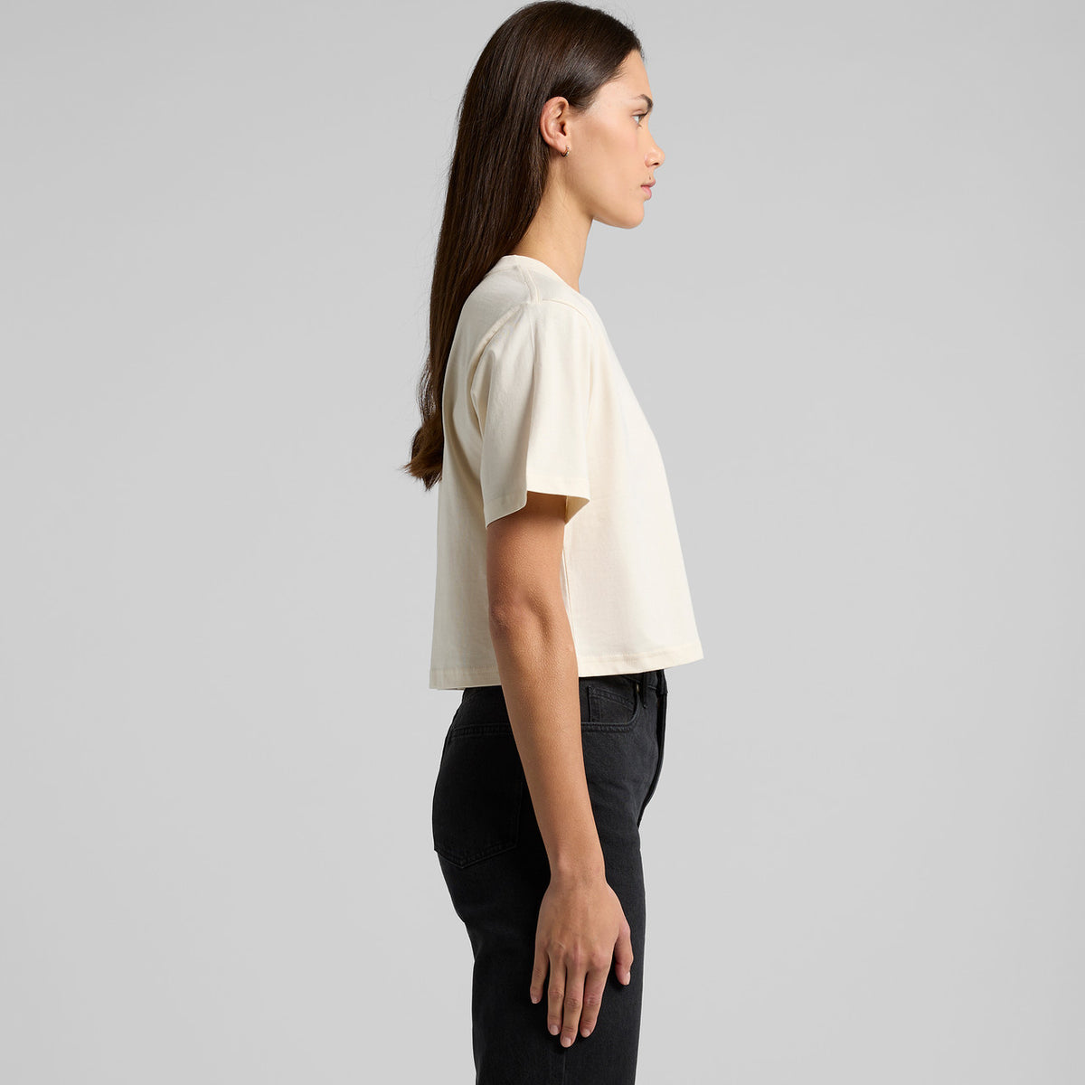 AS Colour Womens Classic Crop Tee 4072, side view
