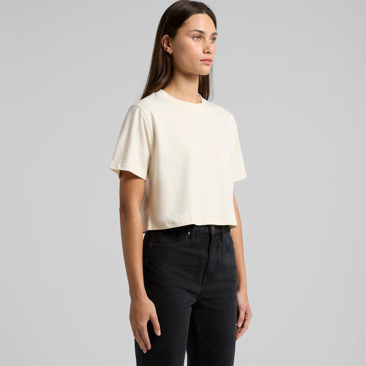 AS Colour Womens Classic Crop Tee 4072, turned view