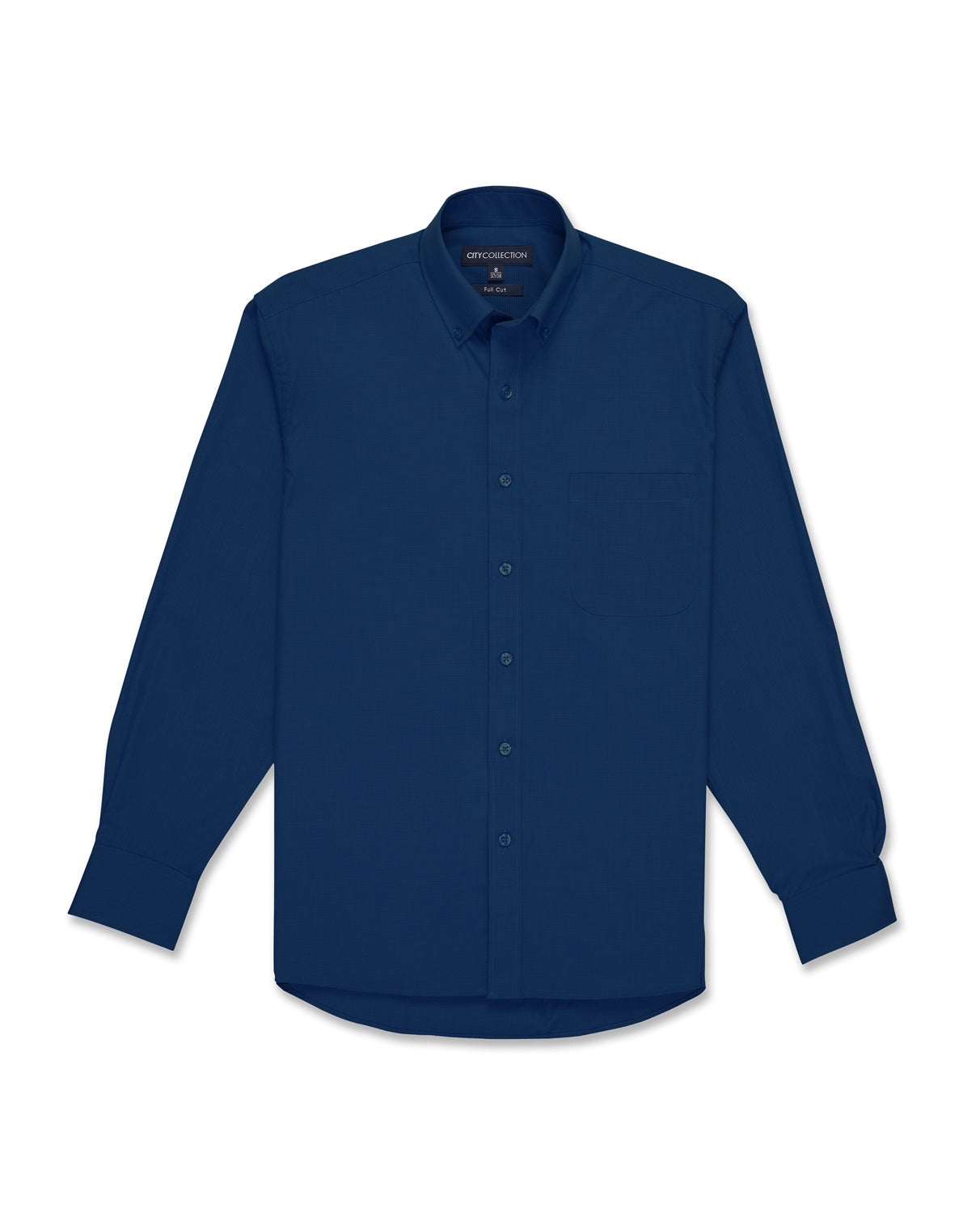 City Collection Mens Micro Check Long Sleeve Shirt