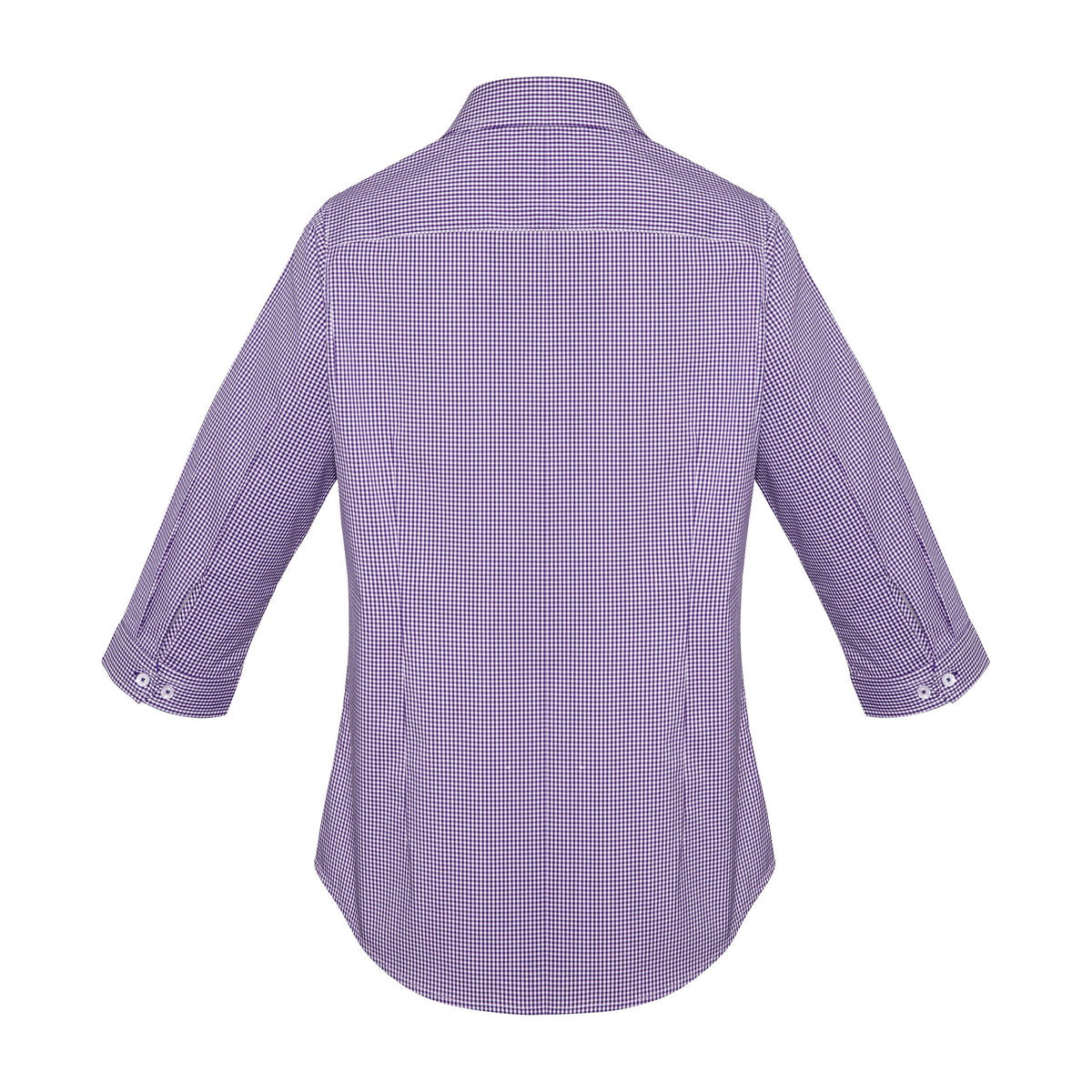 Biz Corporates Newport Womens 3/4 Sleeve Shirt 42511 in Purple Reign, view 2