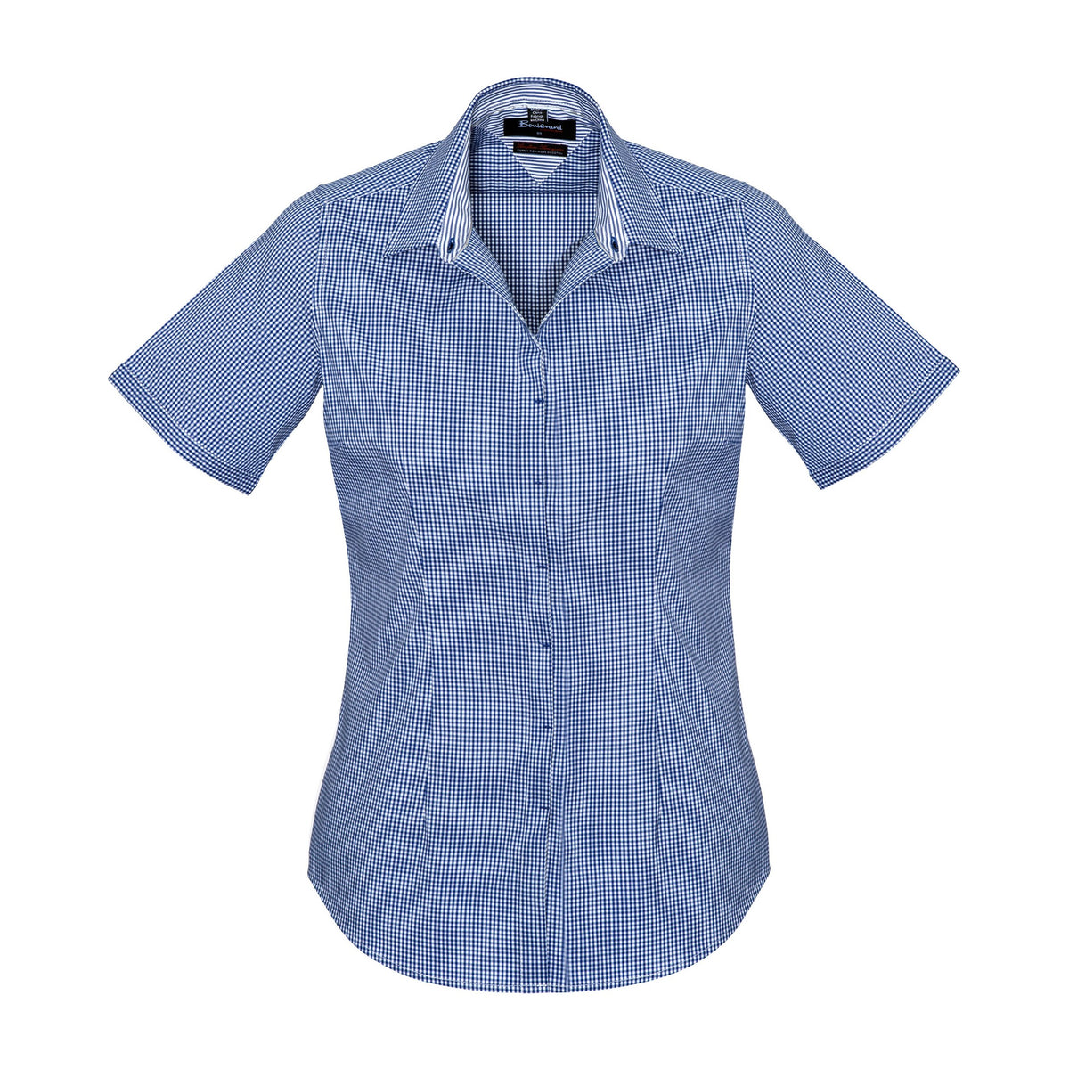 Biz Corporates Newport Womens Short Sleeve Shirt 42512 in French Navy