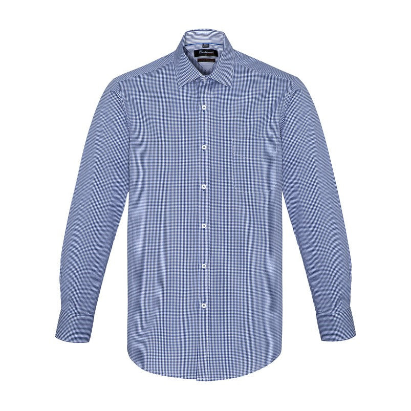 Biz Corporates Newport Mens Long Sleeve Shirt 42520 in French Navy