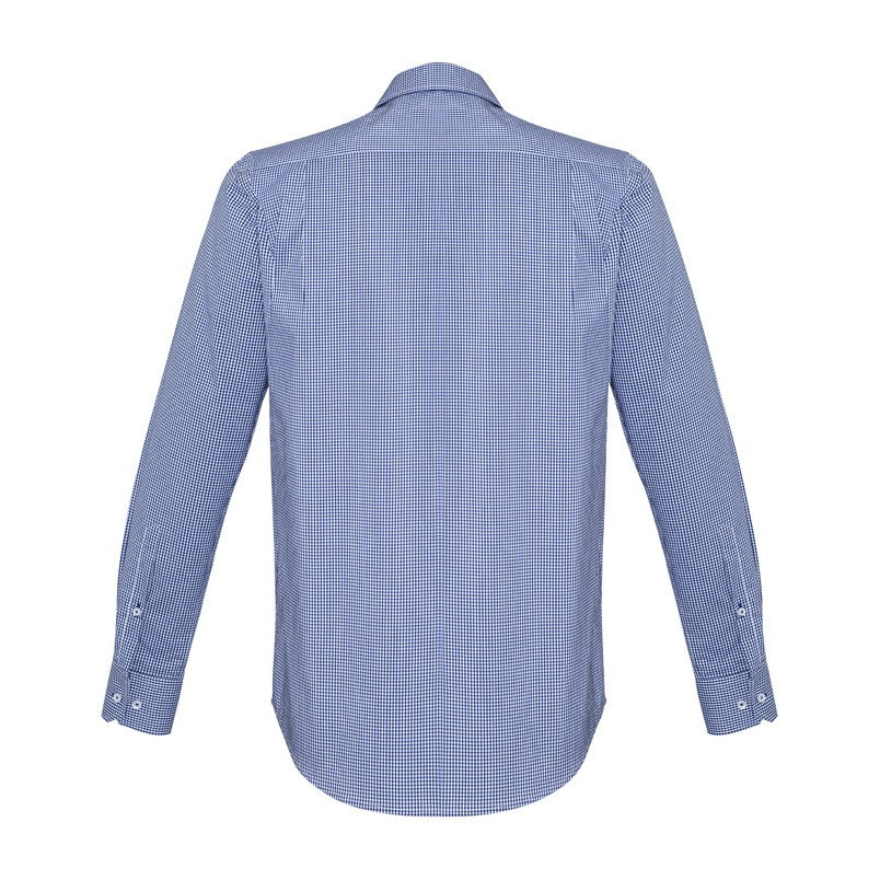 Biz Corporates Newport Mens Long Sleeve Shirt 42520 in French Navy, view 2