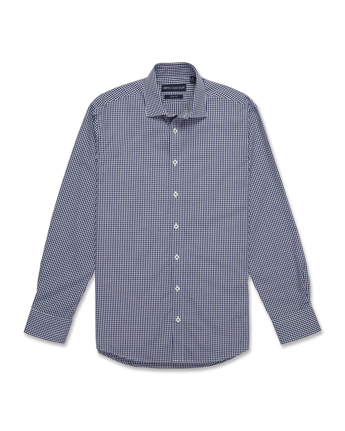 City Collection Mens So Ezy Check Long Sleeve Shirt