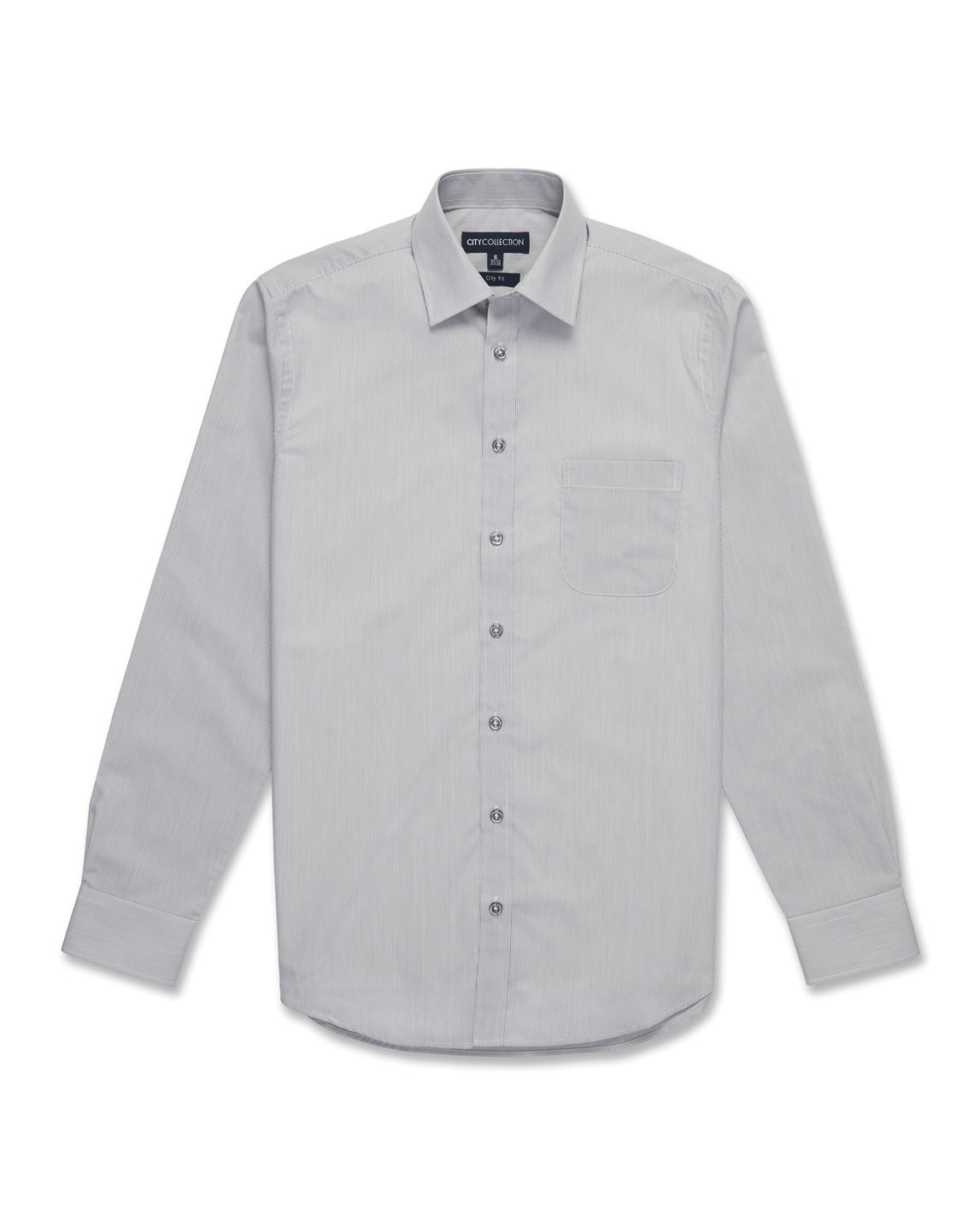 City Collection Mens Pinfeather Long Sleeve Shirt