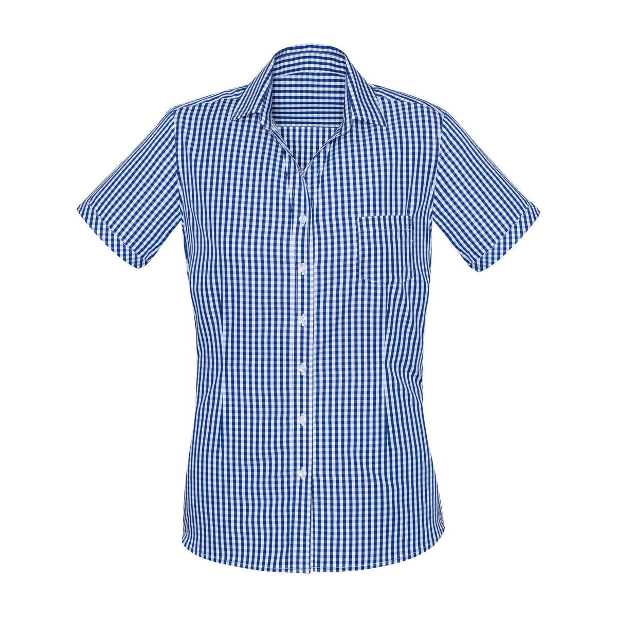 Biz Corporates Springfield Womens Short Sleeve Shirt 43412 in French Navy
