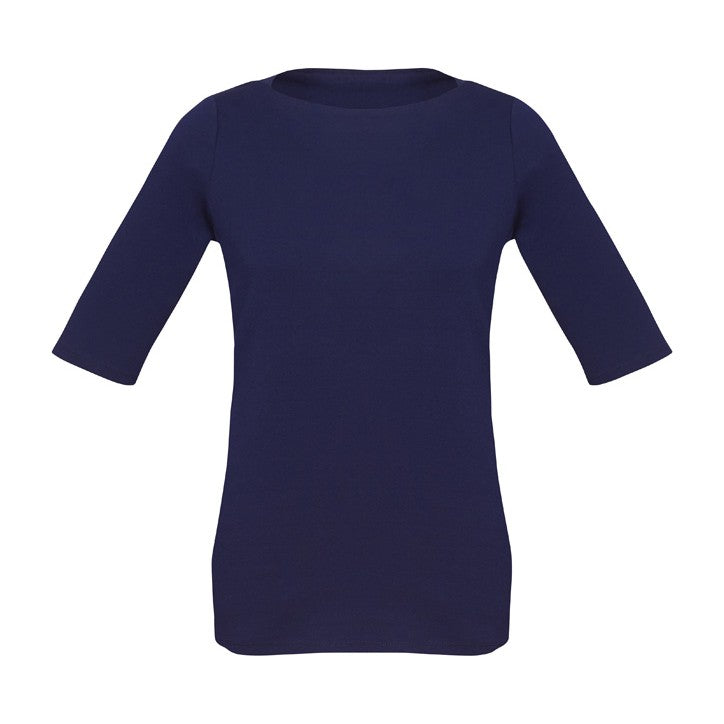 Biz Corporates Camille Womens Short Sleeve T-Top 44113 in Navy