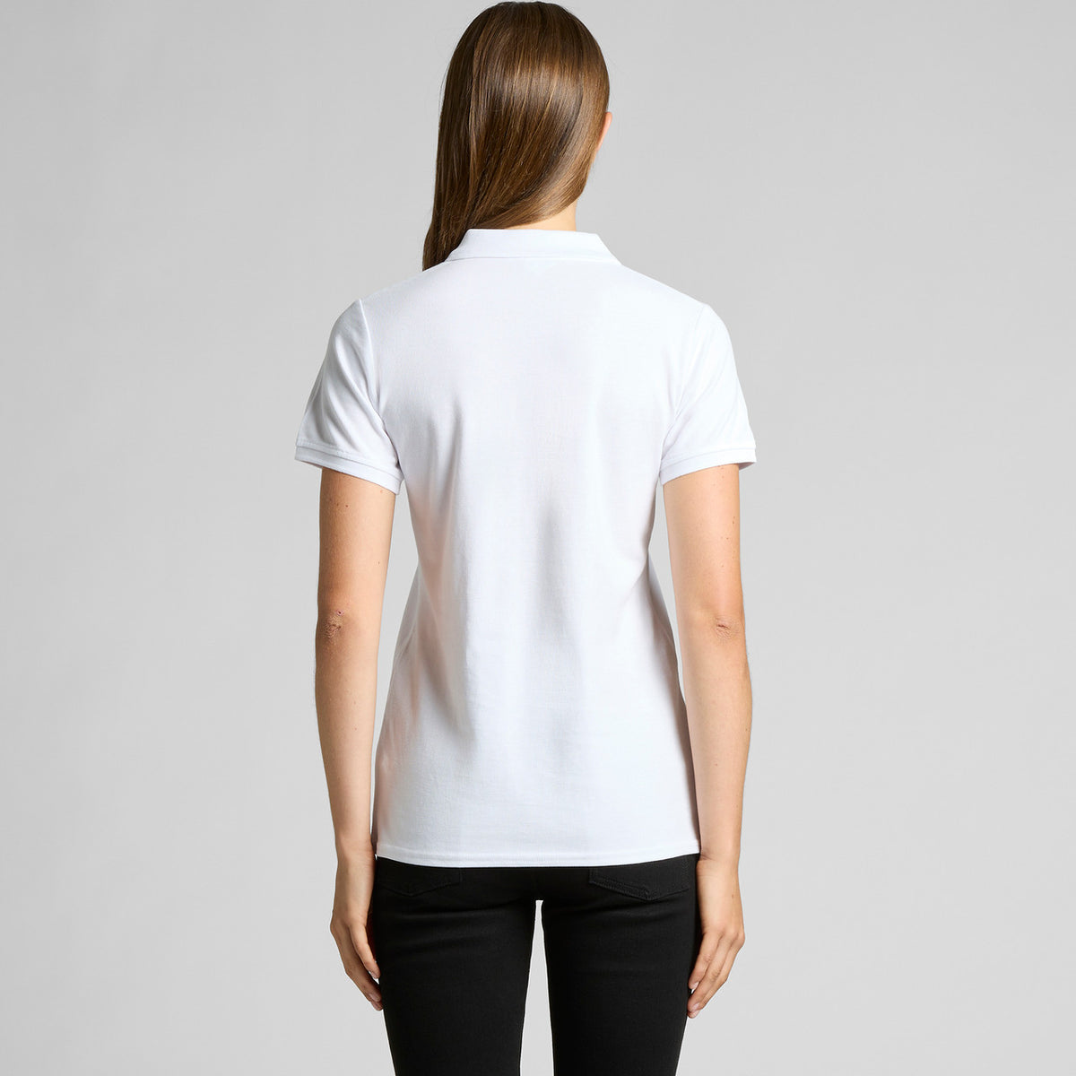 AS Colour Womens Pique Polo 4411, back view