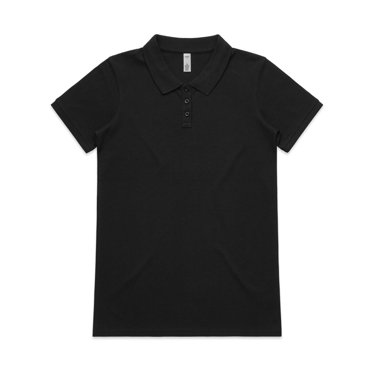 AS Colour Womens Pique Polo 4411 in Black