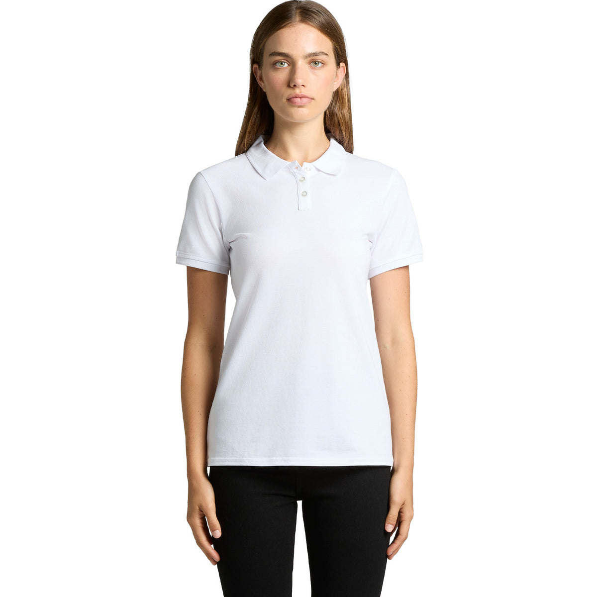 AS Colour Womens Pique Polo 4411, front view