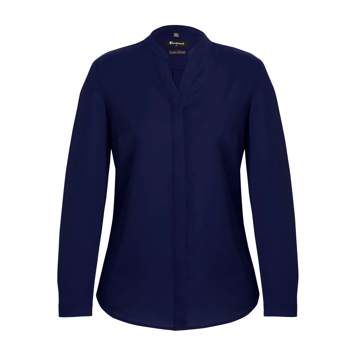 Biz Corporates Juliette Womens Long Sleeve Blouse 44210 in Navy