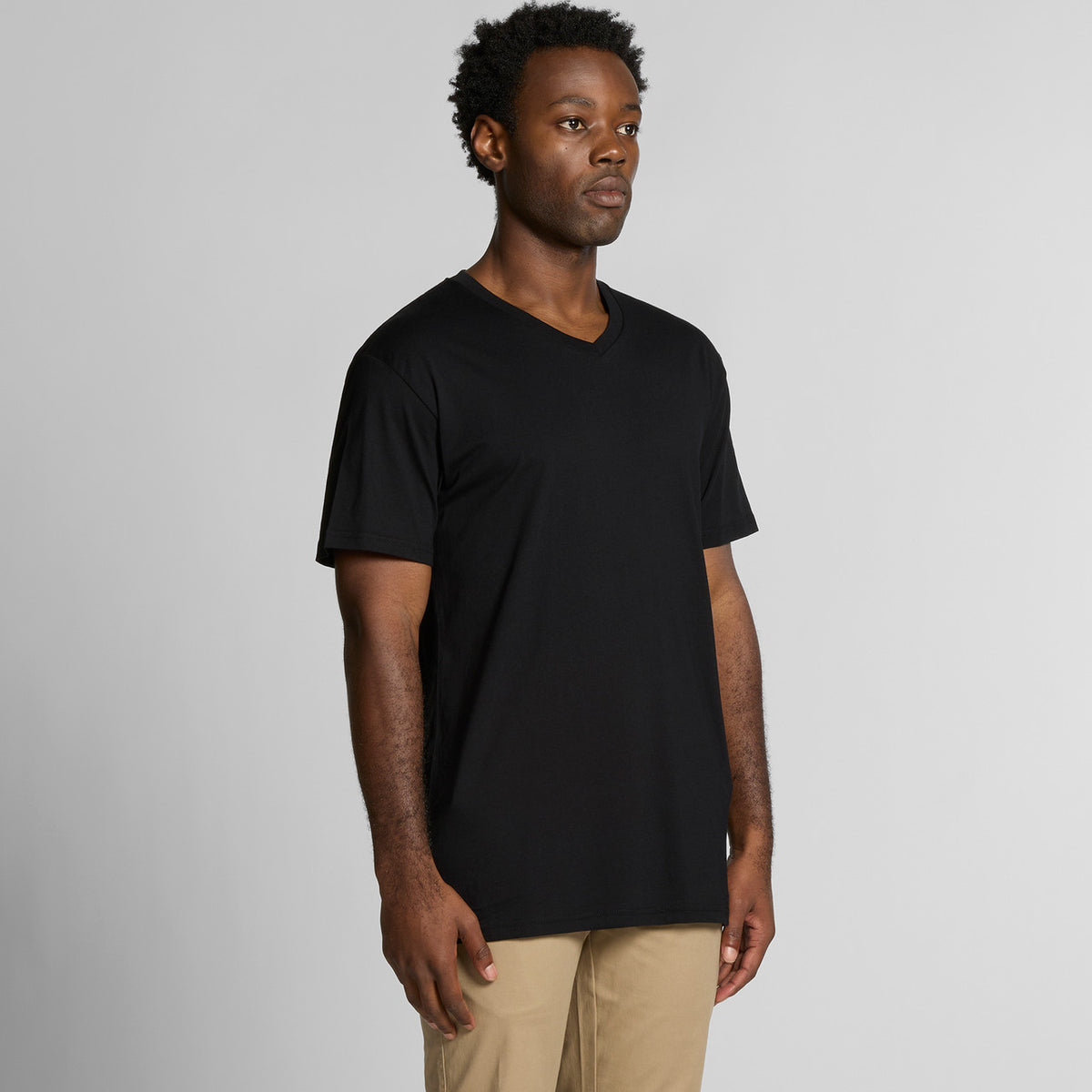 AS Colour Staple V Neck Tee 5001V, turned view