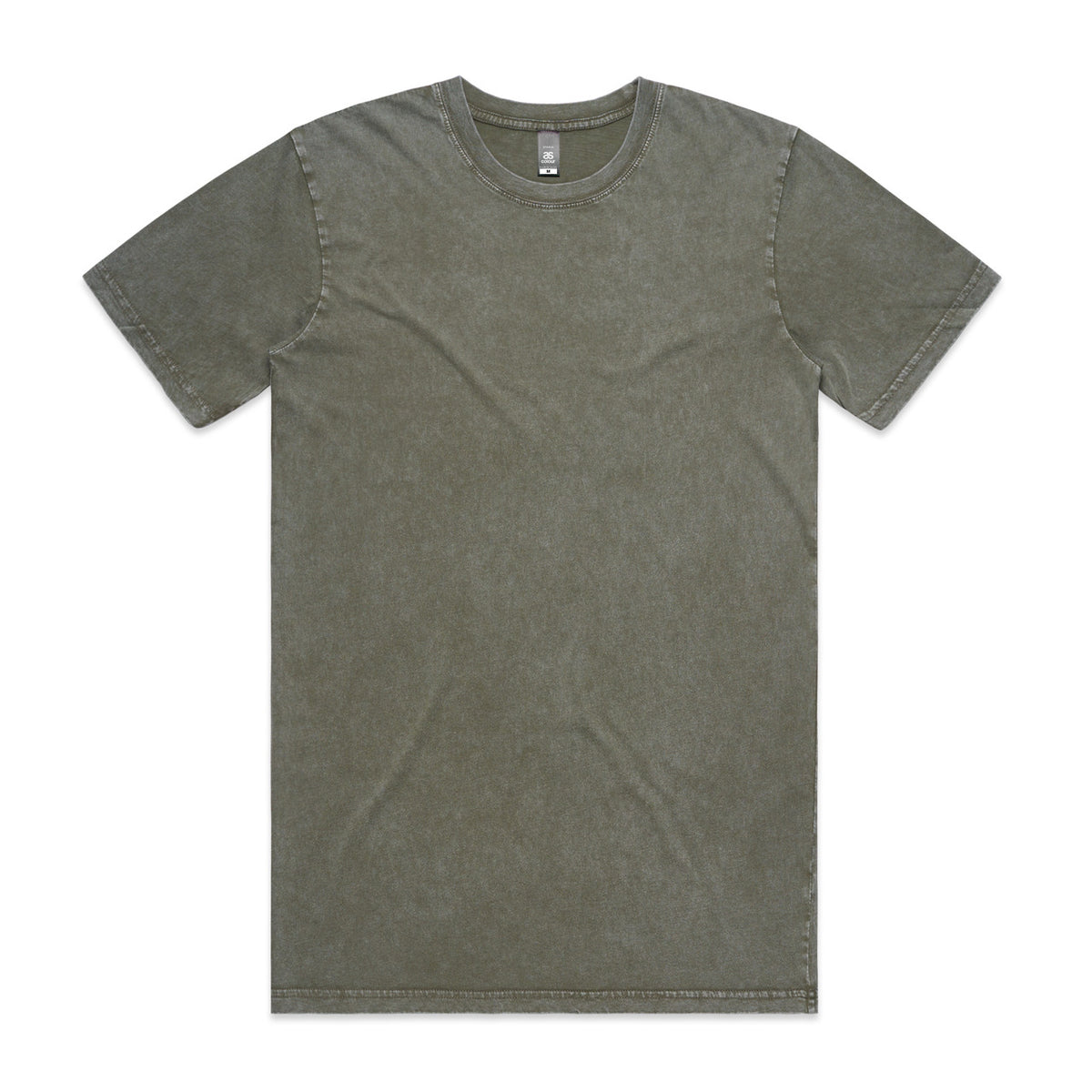 AS Colour Staple Stone Wash Tee 5040 in Moss Stone