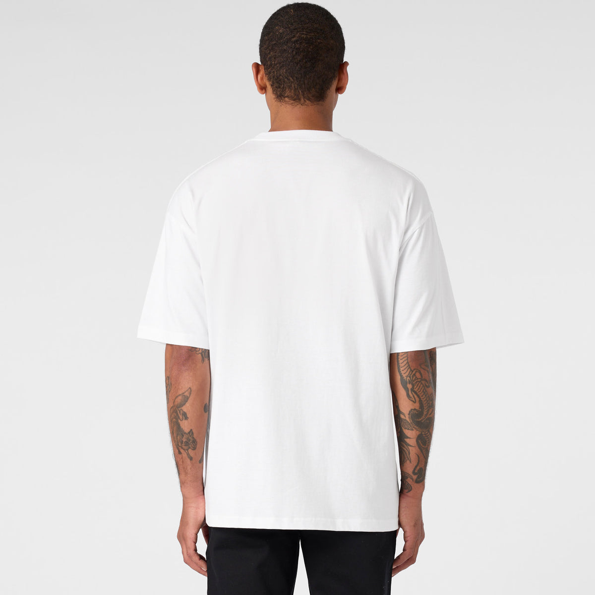 AS Colour Block Oversized Tee 5052, back view