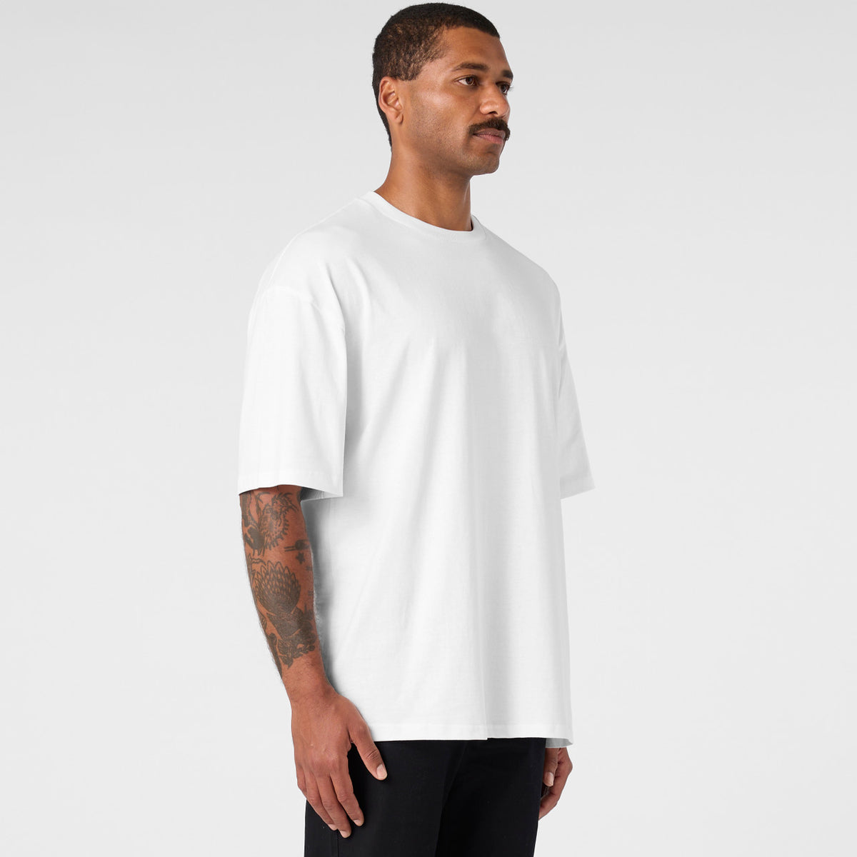 AS Colour Block Oversized Tee 5052, turned view