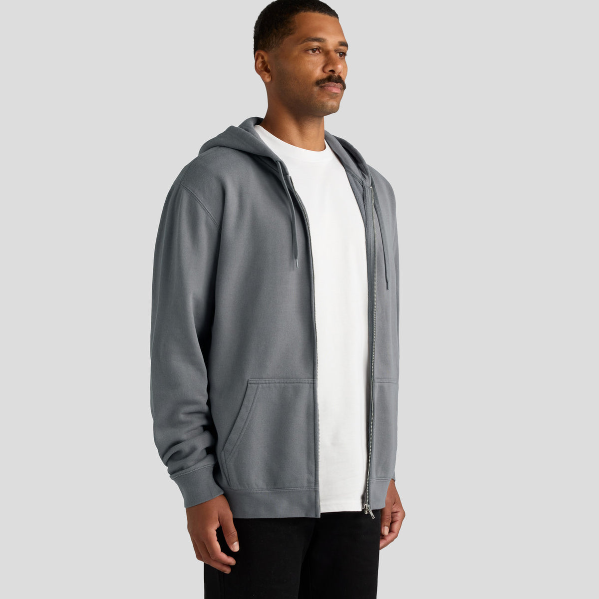 AS Colour Stencil Zip Hood 5104, turned view