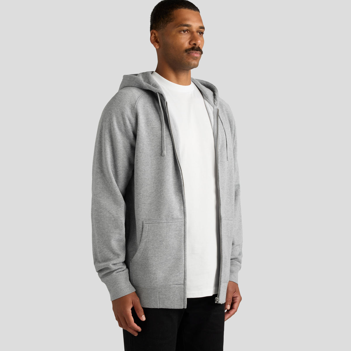 AS Colour Supply Zip Hood 5109, turned view