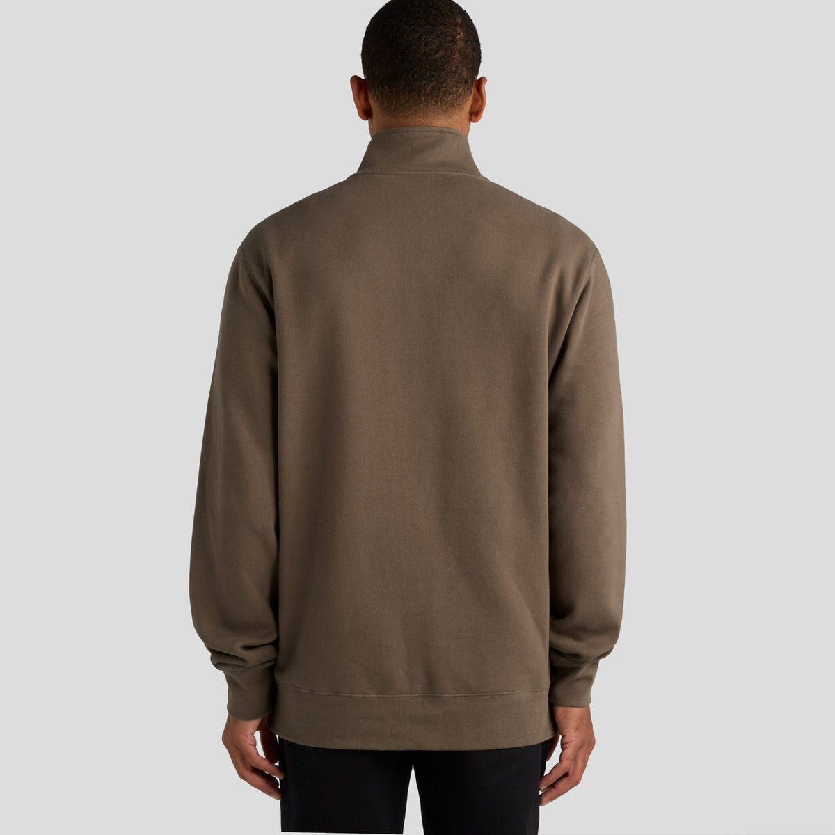 AS Colour Stencil Half Zip Crew 5125, back view