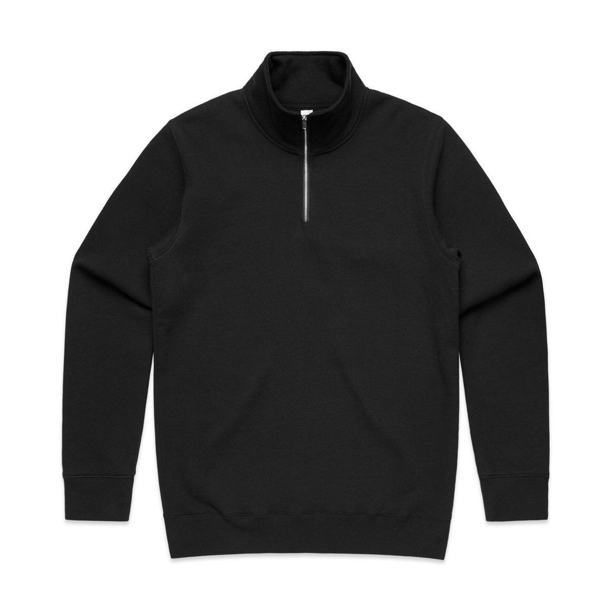 AS Colour Stencil Half Zip Crew 5125 in Black