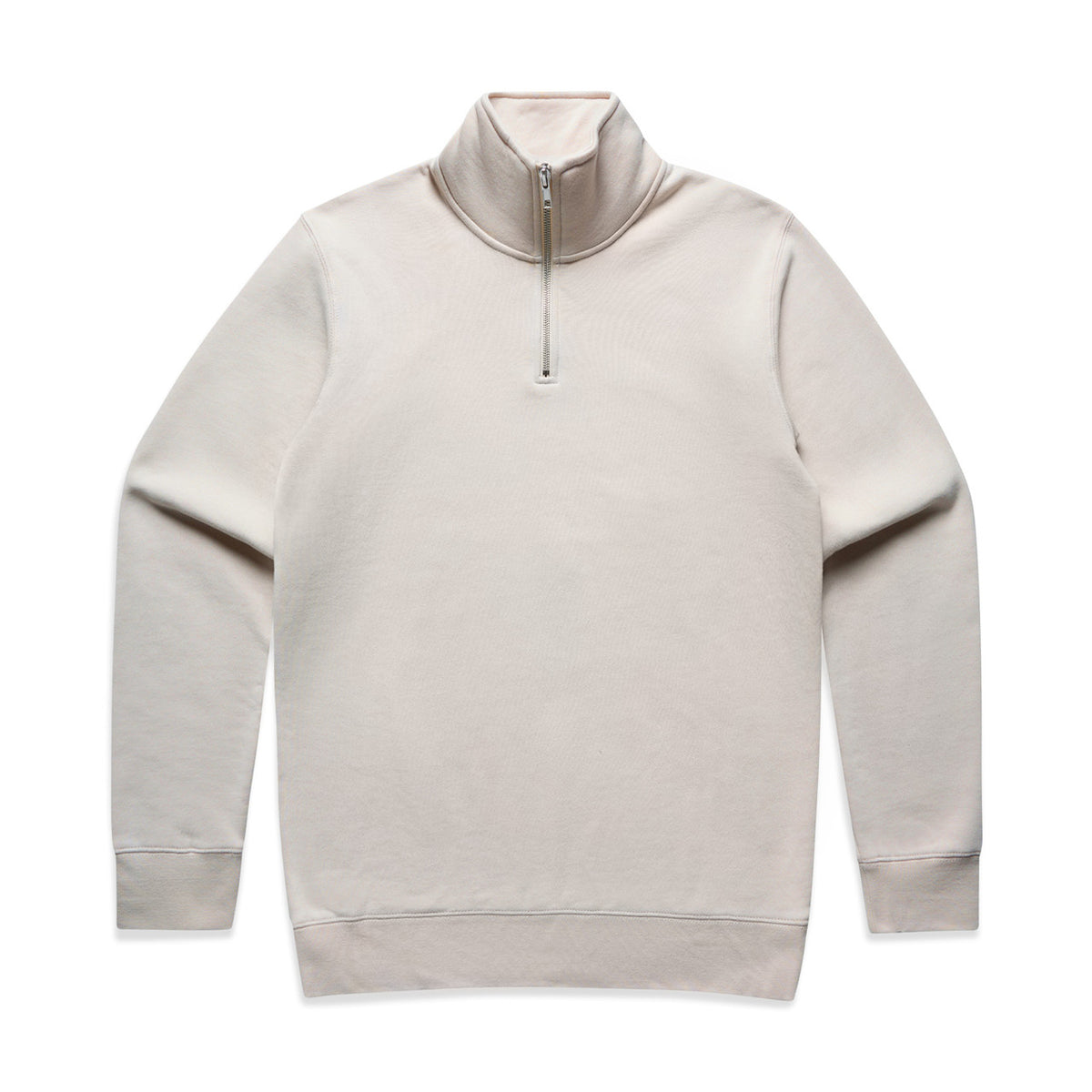 AS Colour Stencil Half Zip Crew 5125 in Bone