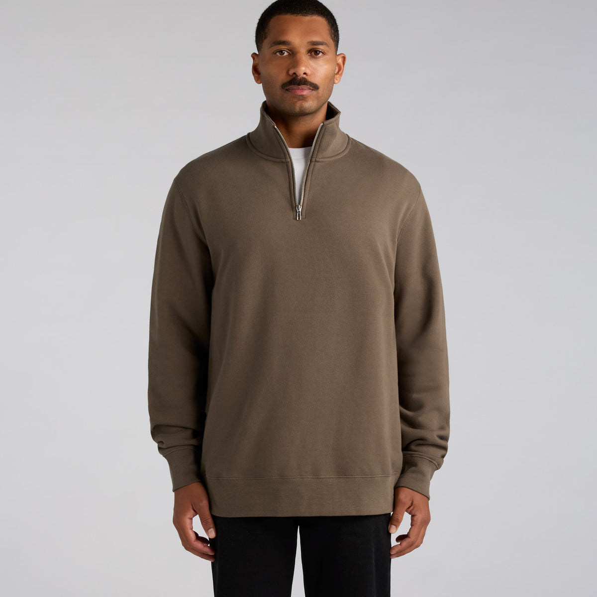 AS Colour Stencil Half Zip Crew 5125