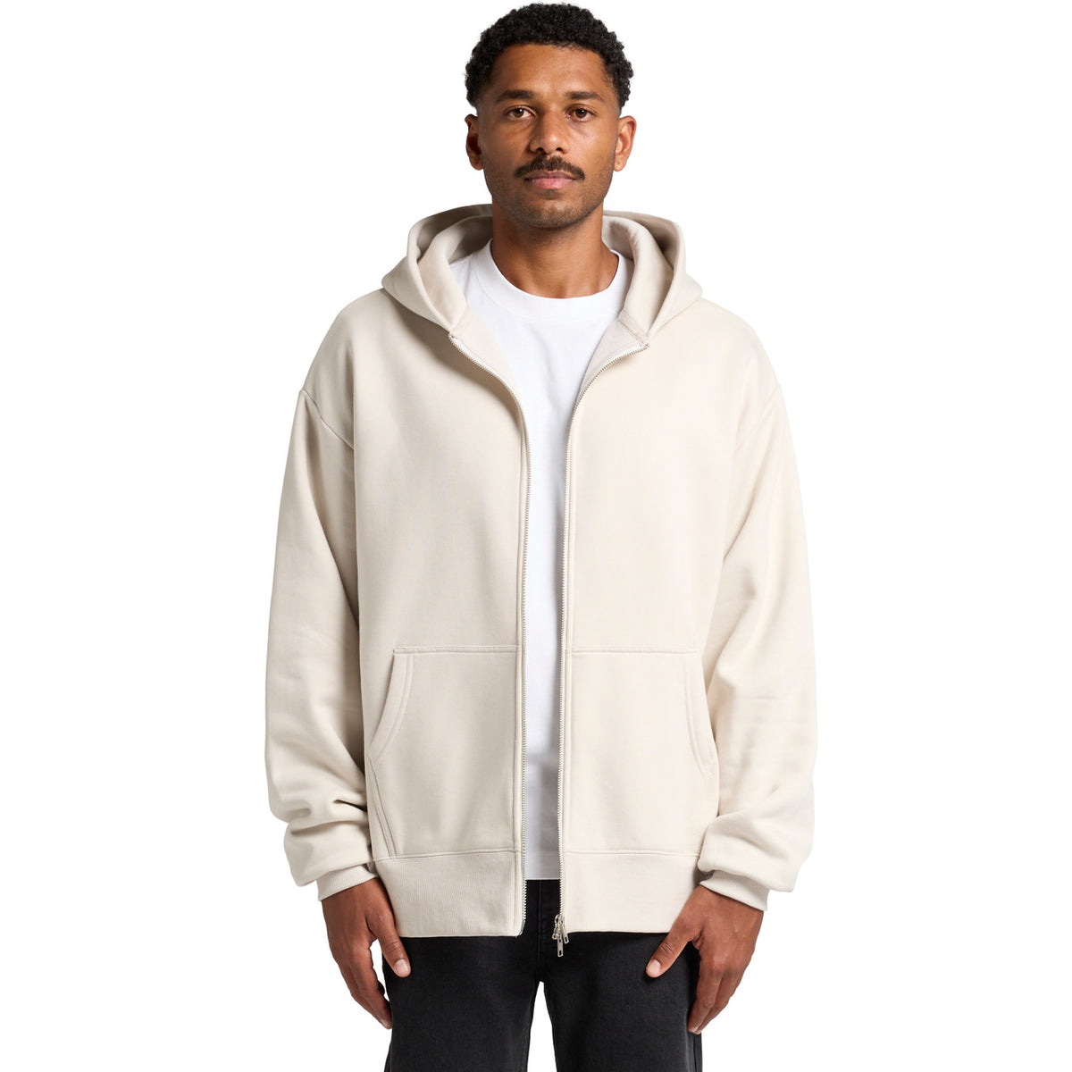 AS Colour Heavy Zip Hood 5148, front view