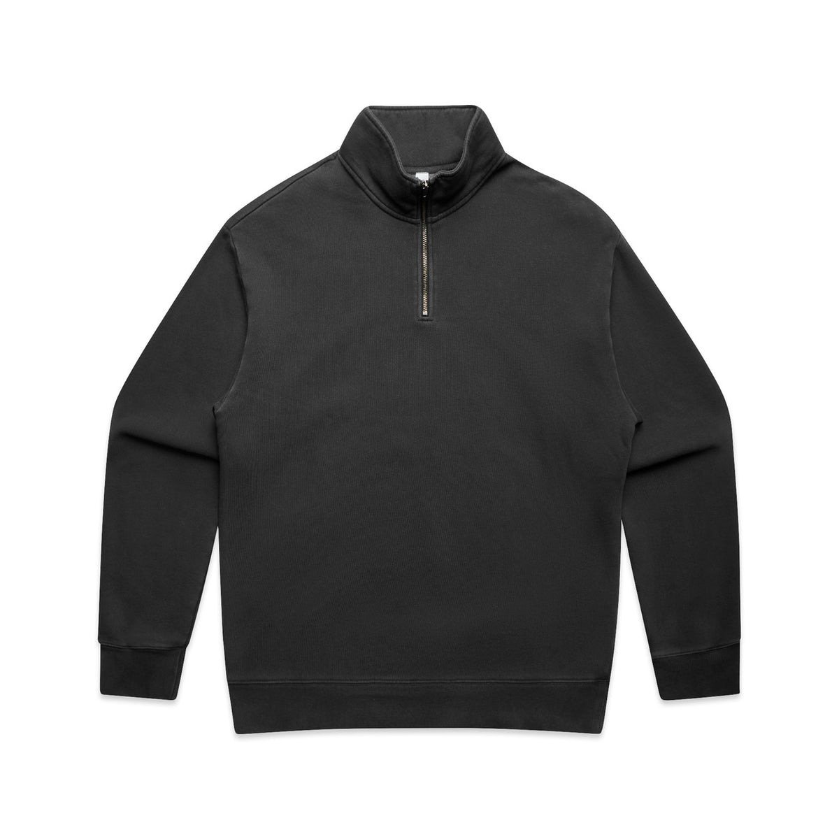 AS Colour Relax Faded Half Zip 5167 in Faded Black