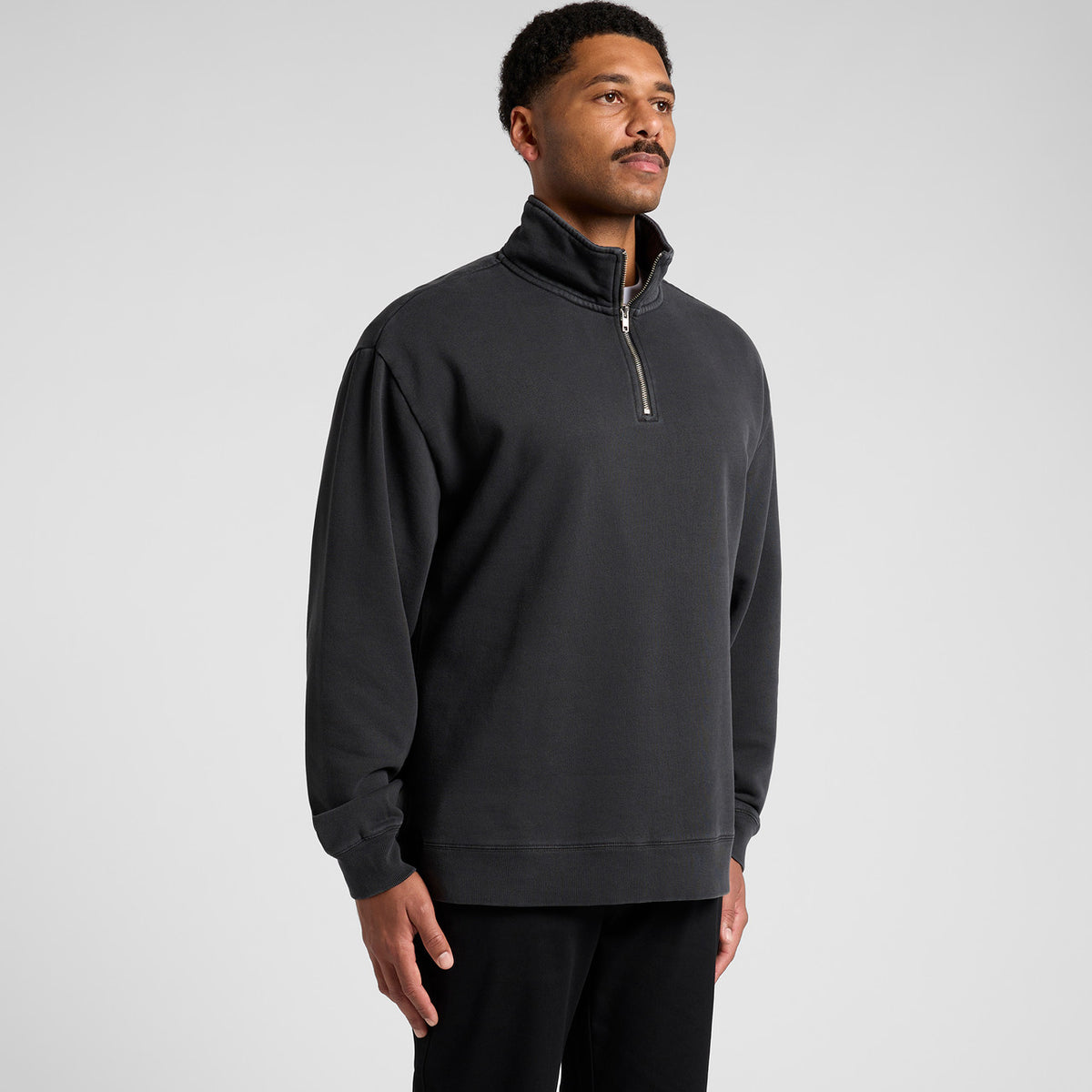AS Colour Relax Faded Half Zip 5167, turned view