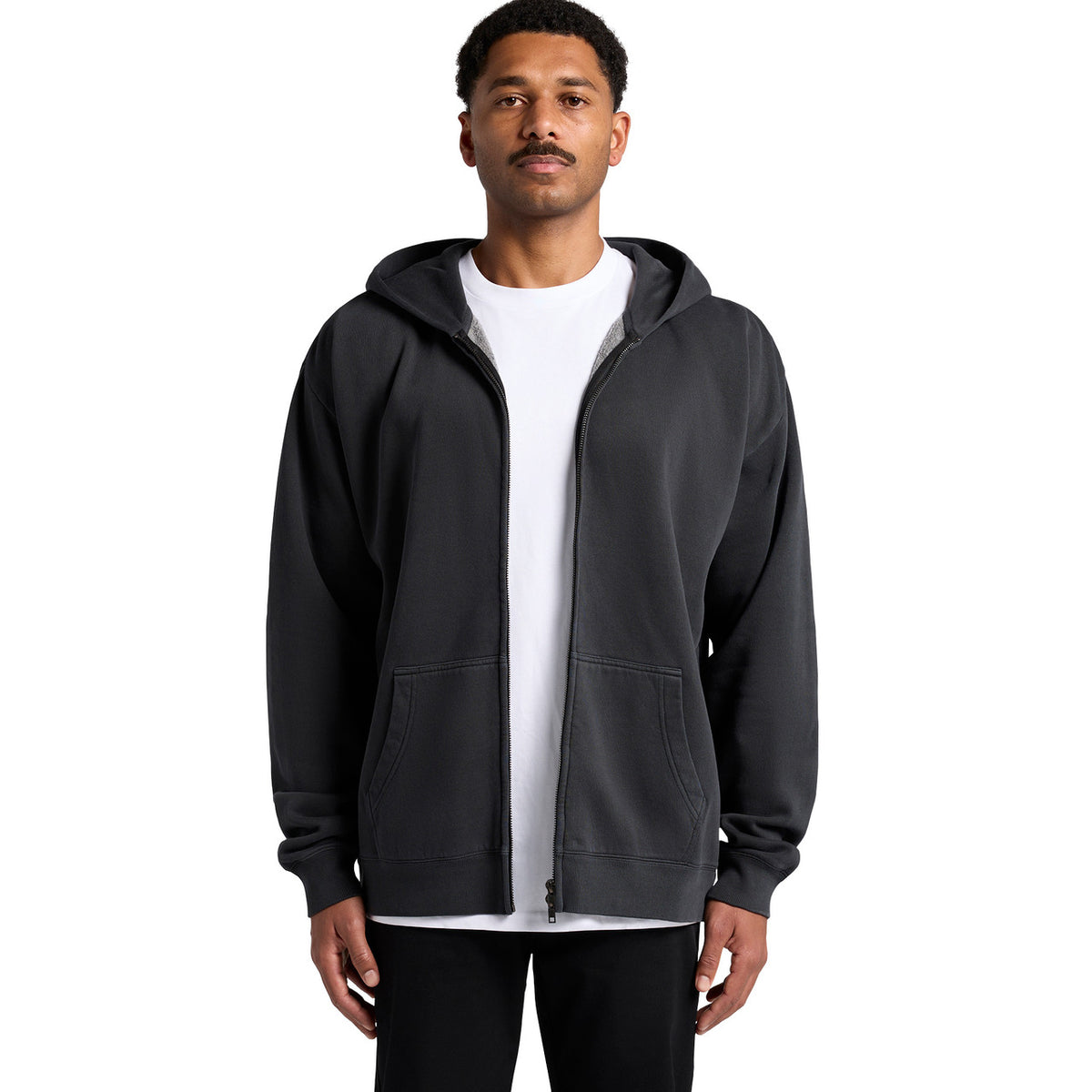 AS Colour Relax Faded Zip Hood 5170, front view
