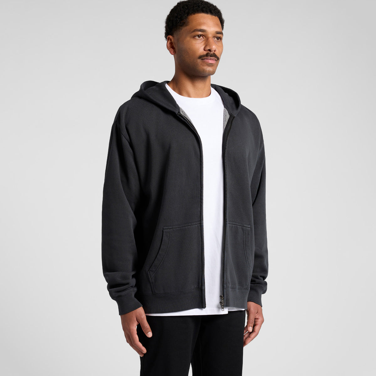 AS Colour Relax Faded Zip Hood 5170, turned view