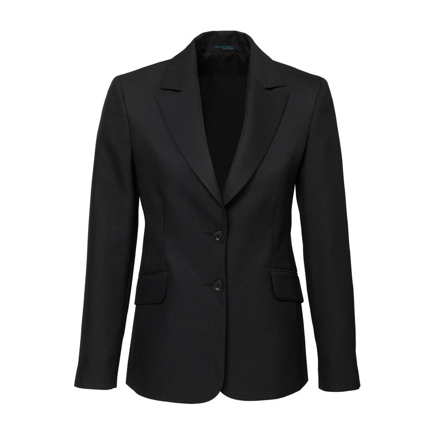 Biz Corporates Cool Stretch Womens Longline Jacket 60112 in Black