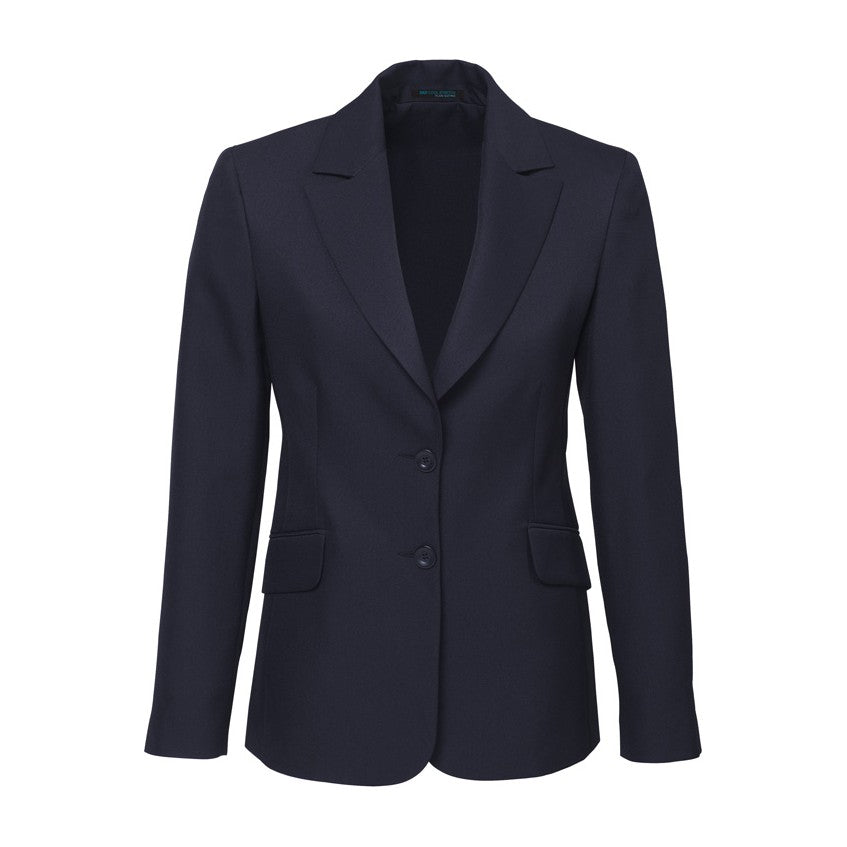 Biz Corporates Cool Stretch Womens Longline Jacket 60112 in Navy