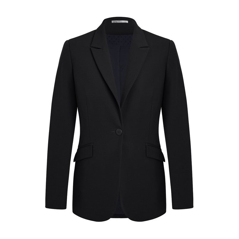 Biz Corporates Siena Womens Longline Jacket 60717 in Black