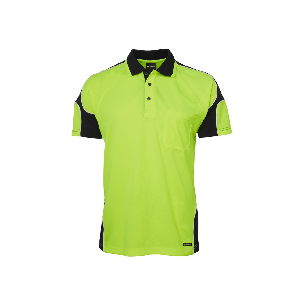 JB's Hi Vis S/S Arm Panel Polo 6AP4S