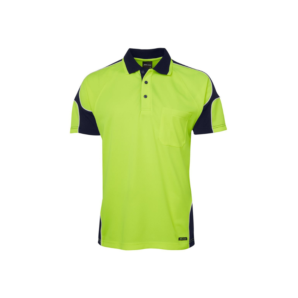 JB's Hi Vis S/S Arm Panel Polo 6AP4S