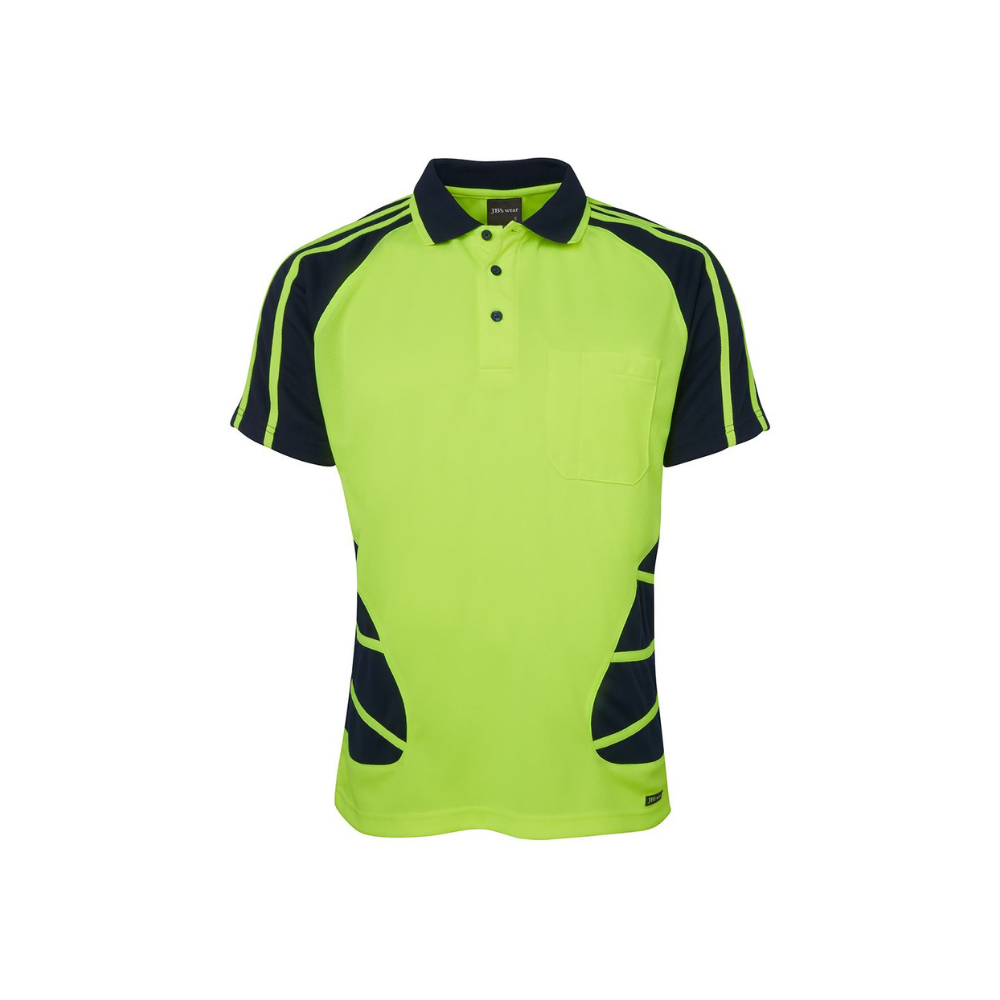 JB's Hi Vis S/S Spider Polo 6HSP