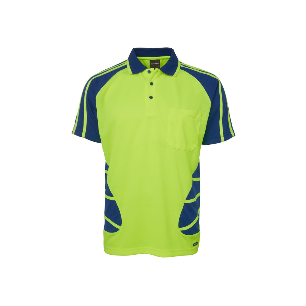 JB's Hi Vis S/S Spider Polo 6HSP