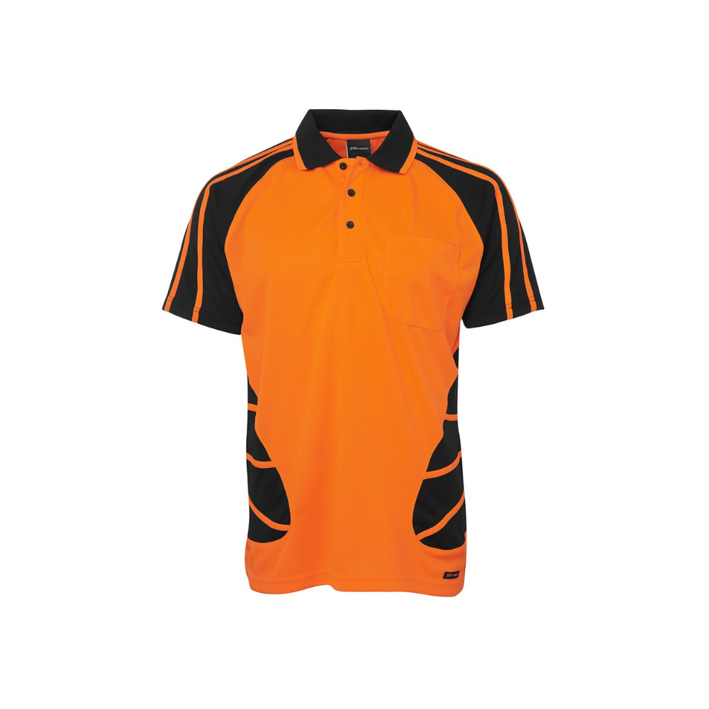 JB's Hi Vis S/S Spider Polo 6HSP