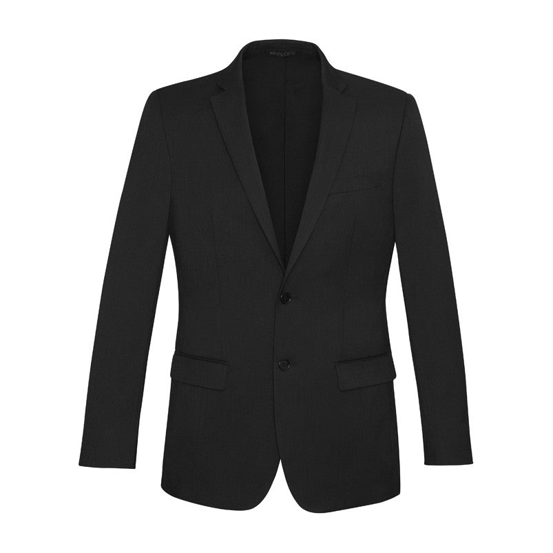 Biz Corporates Comfort Wool Stretch Mens Slimline Jacket 84013 in Black